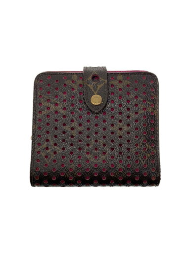 【中古】LOUIS VUITTON◆コンパクト・ジップ_モノグラム・ペルフォ_BRW/PVC/BRW/レディース【服飾雑貨他】 【中古】LOUIS VUITTON◆コンパクト・ジップ_モノグラム・ペルフォ_BRW/PVC/BRW/レディース【服飾雑貨他】