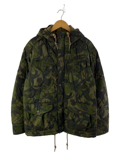 【中古】POLO RALPH LAUREN◆キルティングジャケット/L/ポリエステル/GRN/カモフラ【メンズウェア】 【中古】POLO RALPH LAUREN◆キルティングジャケット/L/ポリエステル/GRN/カモフラ【メンズウェア】