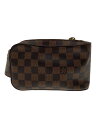【中古】LOUIS VUITTON◆ジェロニモス_ダミエ・エベヌ_BRW/PVC/BRW【バッグ】