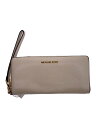 【中古】MICHAEL KORS◆長財布/レザー/CRM/レディース/35t7gtve7l【服飾雑貨他】