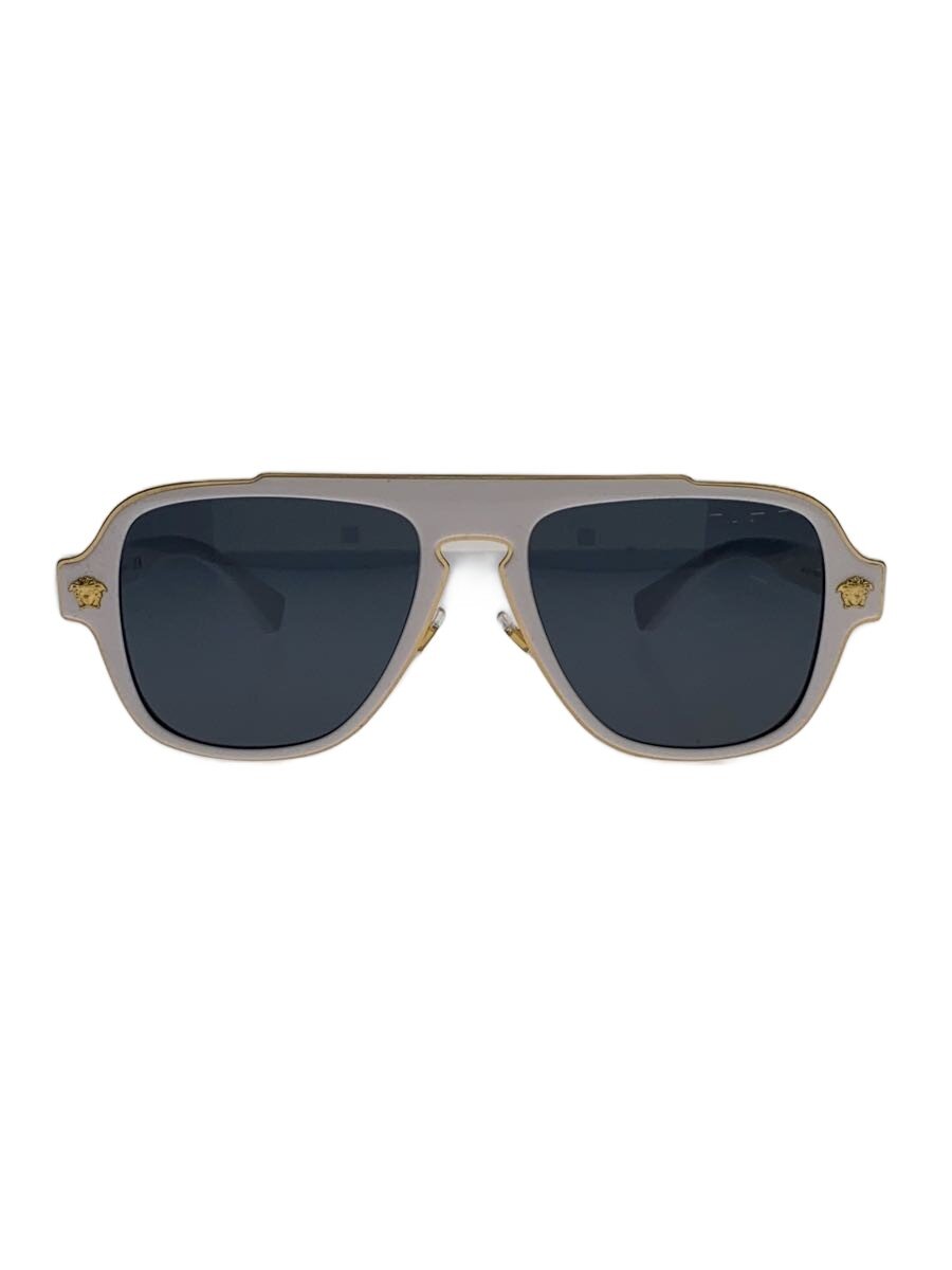 VERSACE - 【中古】VERSACE◆サングラス/WHT/BLK/メンズ/2199【服飾雑貨他】