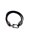 【中古】LOUIS VUITTON◆ブラスレ・LVトレブル_ダミエ・グラフィット_BLK/PVC/BLK/メンズ【服飾雑貨他】