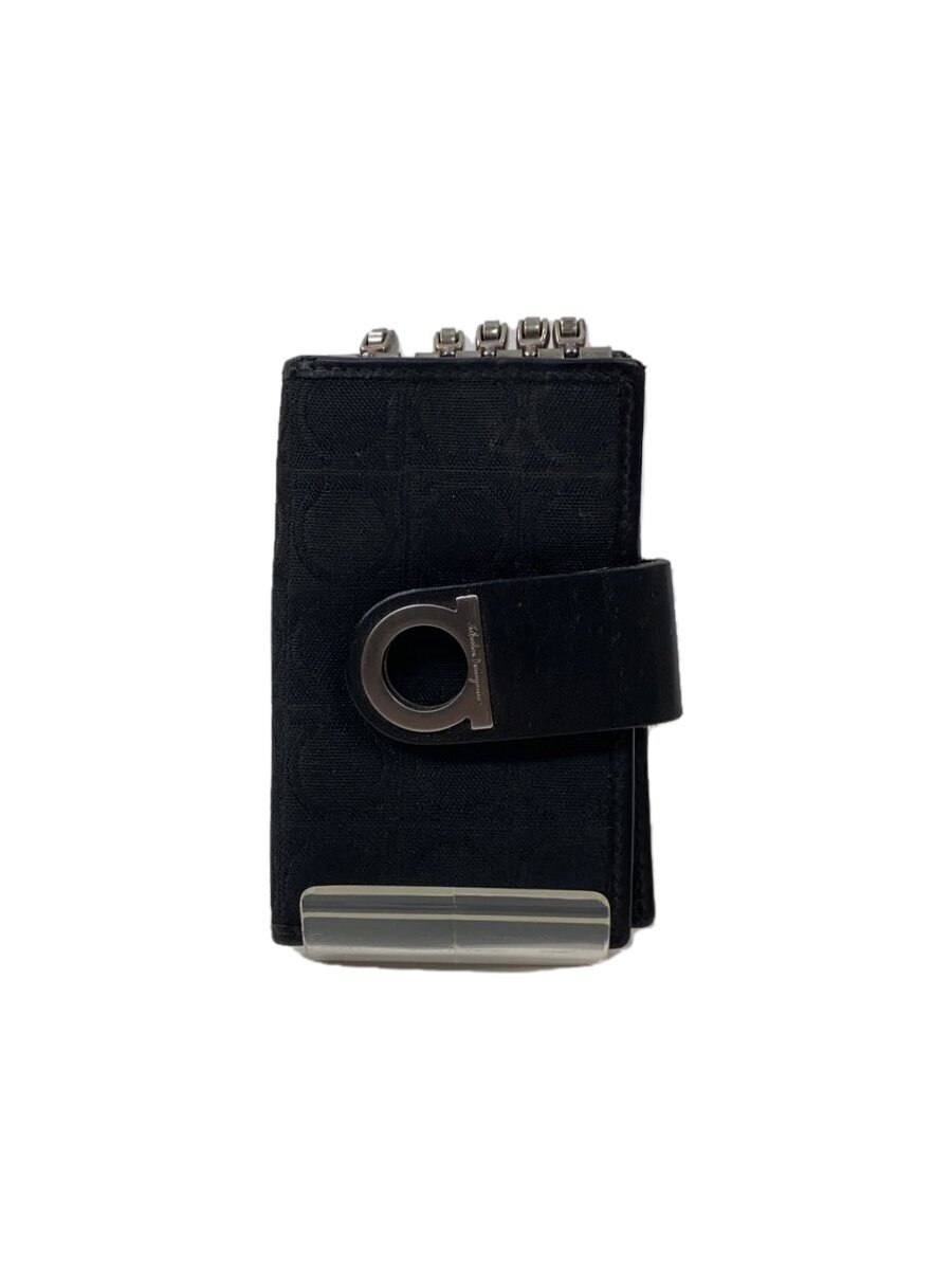 【中古】Salvatore Ferragamo◆キーケース/--/BLK/メンズ【服飾雑貨他】