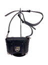 【中古】MICHAEL KORS◆スタッズショルダーバッグ/--/BLK/傷アリ【バッグ】