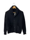 【中古】カーディガン(厚手)/1/ポリエステル/BLK【メンズウェア】