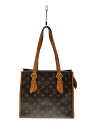 【中古】LOUIS VUITTON◆ポパンクール・オ_モノグラム・キャンバス_BRW/PVC/BRW//【バッグ】