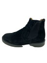 【中古】solovair◆サイドゴアブーツ/UK8.5/BLK/スウェード【シューズ】