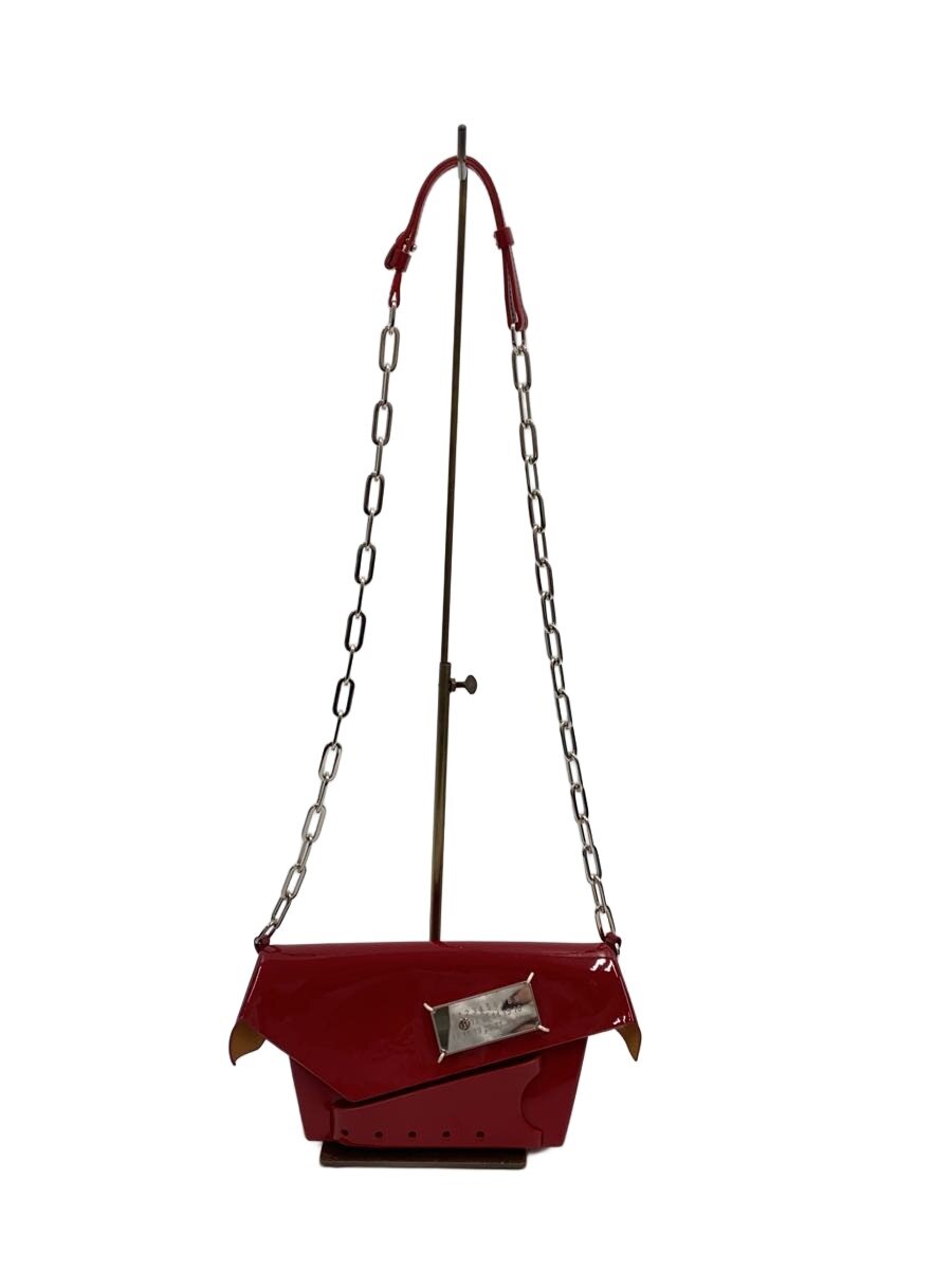 Maison Margiela◆Snatched パテントレザーレッド/エナメル/RED/無地/s61wf0025