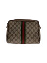 【中古】GUCCI◆セカンドバッグ/PVC/BRW/総柄/89・01・012【バッグ】