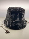 【中古】bodysong.◆ハット/--/ポリエステル/BLK/総柄/レディース【服飾雑貨他】(4)