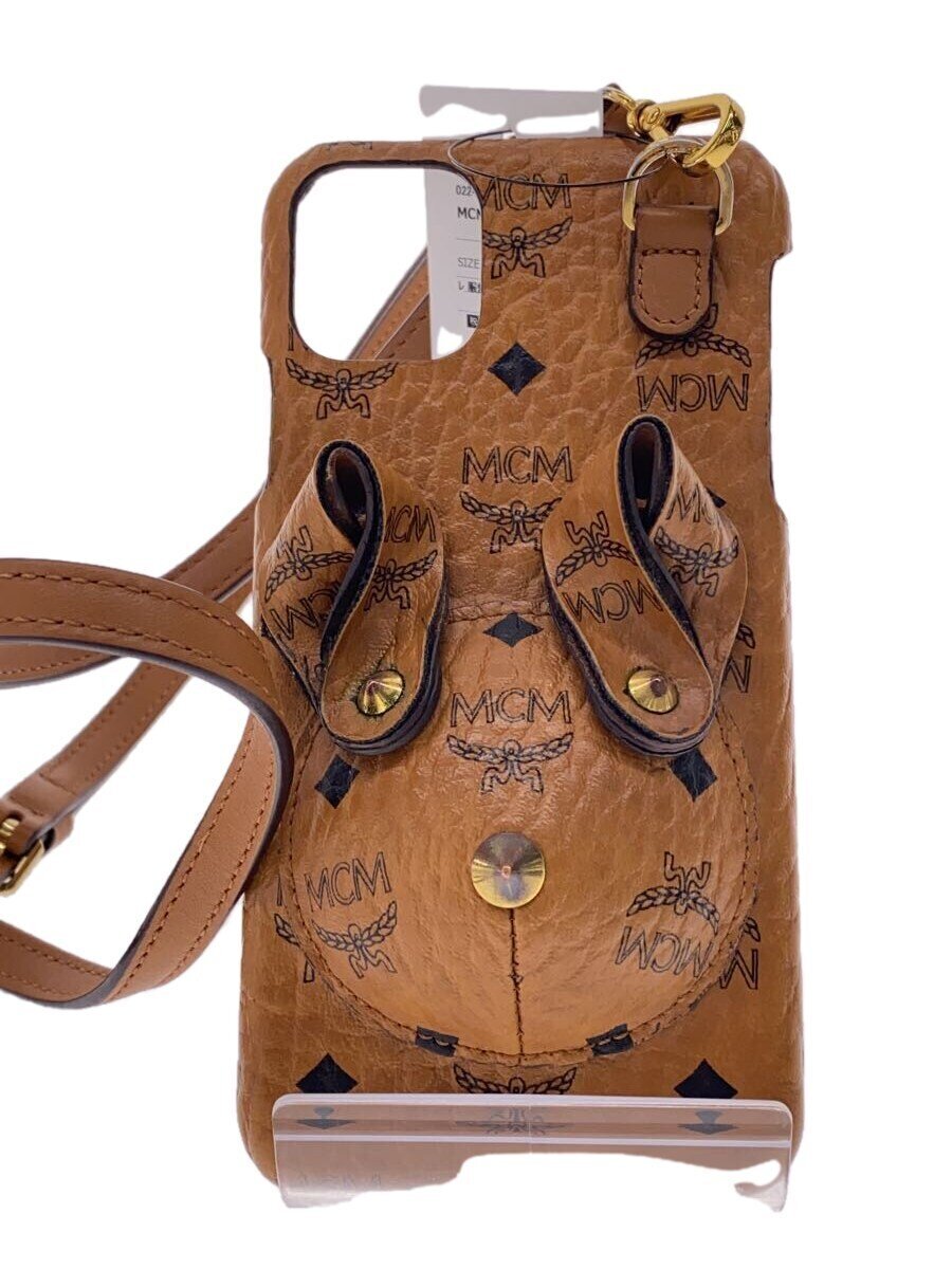 【中古】MCM◆服飾雑貨/--/BRW/総柄/レディース/Iphone 14【服飾雑貨他】