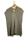【中古】JieDa◆24SS/タグ付き/ニットベスト(薄手)/1/コットン/GRY/JIE-24S-KN03//【メンズウェア】