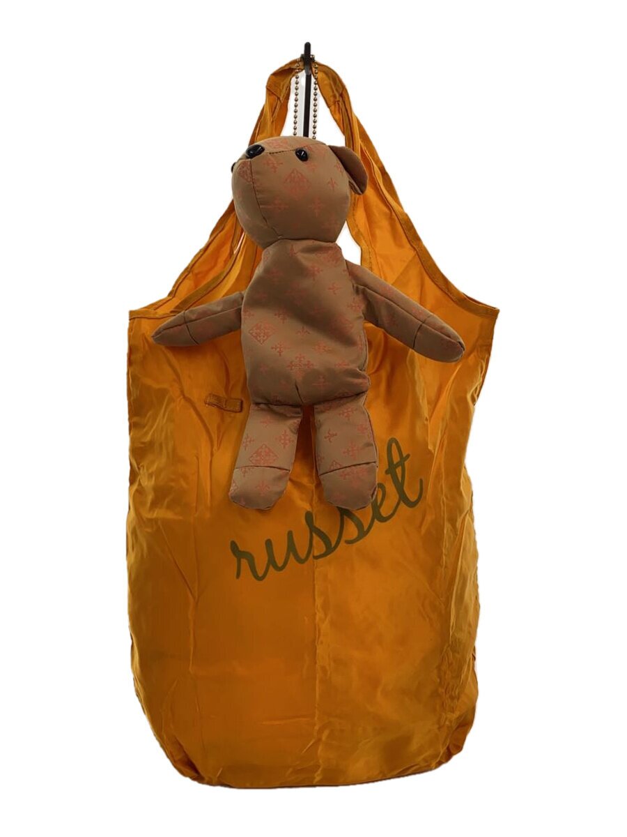 【中古】russet◆クマ/エコバッグ/ナイロン/BRW【バッグ】