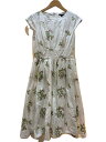 【中古】BROOKS BROTHERS◆ノースリーブワンピース/36/コットン/WHT/花柄【レディースウェア】(4)