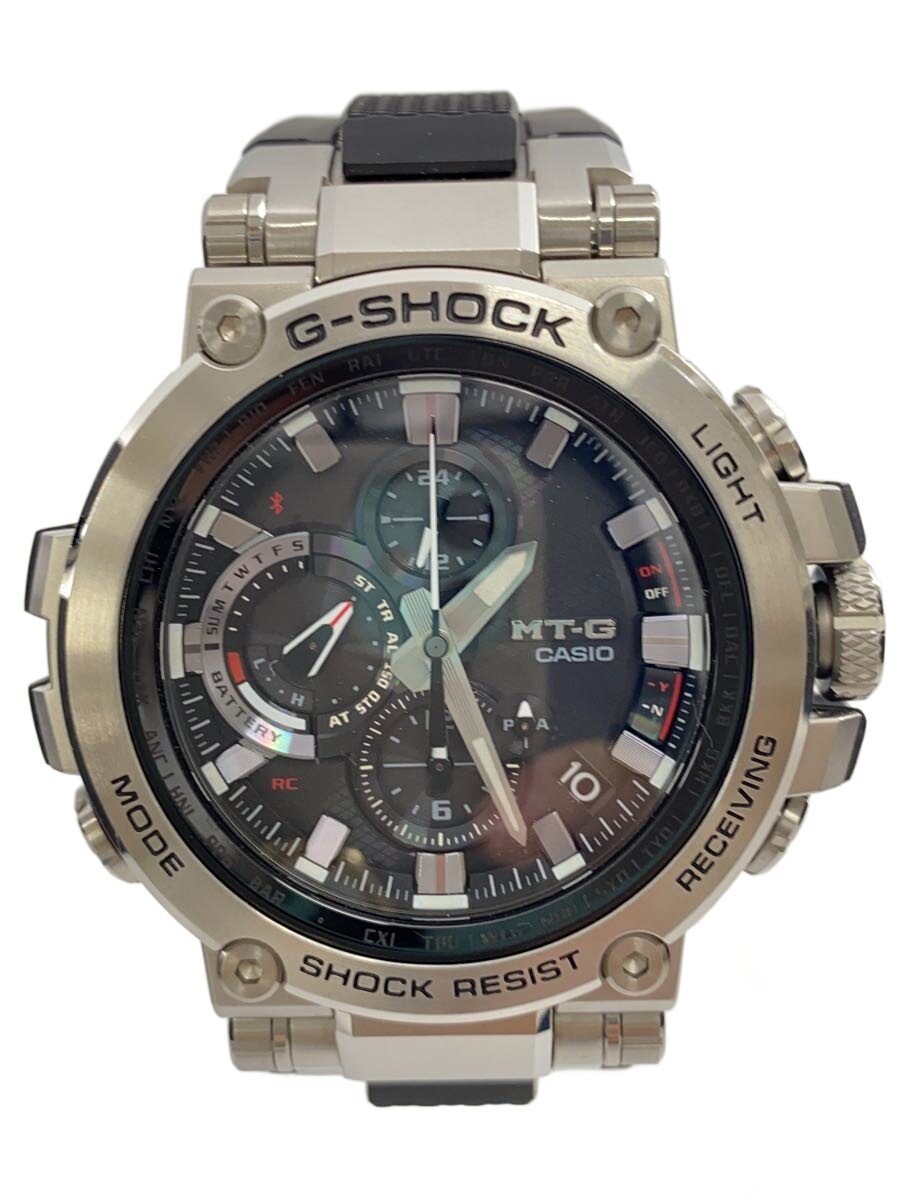 【中古】CASIO◆ソーラー腕時計・G-SHOCK/アナログ/SLV//【服飾雑貨他】