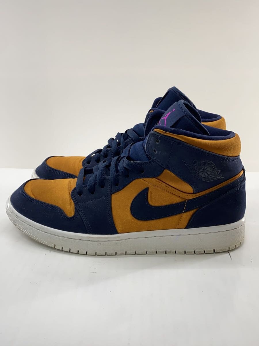 NIKE◆AIR JORDAN 1 MID SE/エアジョーダン1ミッドSE/ネイビー/852542-401/27.5cm