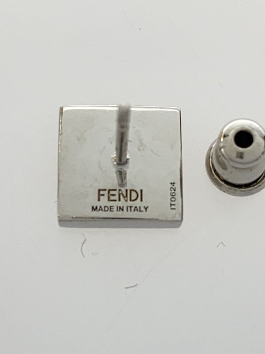 【中古】FENDI◆ピアス/SILVER/メンズ【服飾雑貨他】