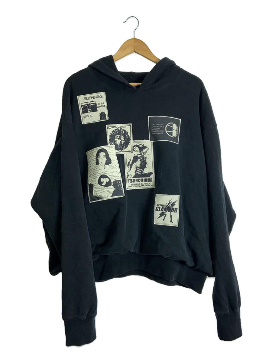 HYSTERIC GLAMOUR◆パーカー/--/コットン/BLK/2302HG04