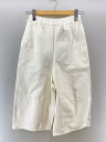 【中古】JUNYA WATANABE COMME des GARCONS◆ワイドパンツ/XS/コットン/WHT/無地/JC-P032【レディースウェア】