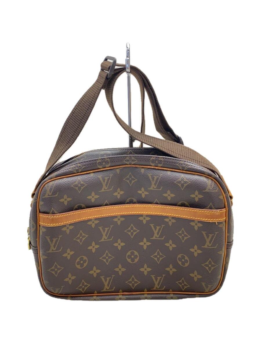 LOUIS VUITTON - 【中古】LOUIS VUITTON◆リポーターPM_モノグラム・キャンバス_BRW/PVC/BRW【バッグ】
