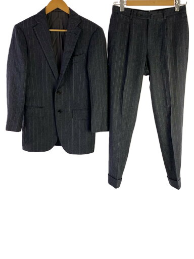 【中古】BEAMS F◆スーツ/--/ウール/GRY/セットアップ/ストライプ/テーラード/シングル【メンズウェア】 【中古】BEAMS F◆スーツ/--/ウール/GRY/セットアップ/ストライプ/テーラード/シングル【メンズウェア】