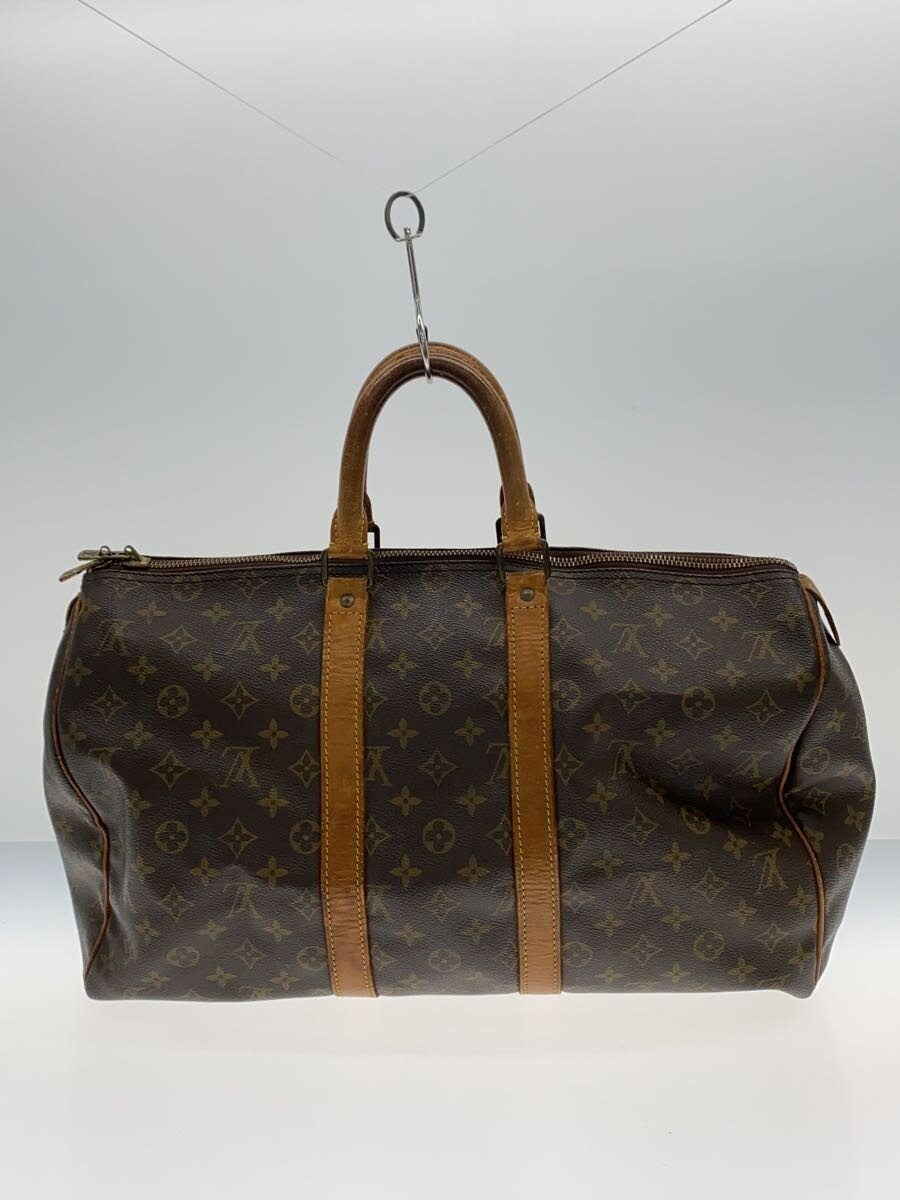 【中古】LOUIS VUITTON◆キーポル45_モノグラム・キャンバス/PVC/BRW/総柄/M41428【...