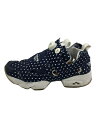 【中古】Reebok◆CLASSIC/INSTAPUMP FURY OG/インスタポンプフューリーオリジナル/24.5cm/NVY【シューズ】