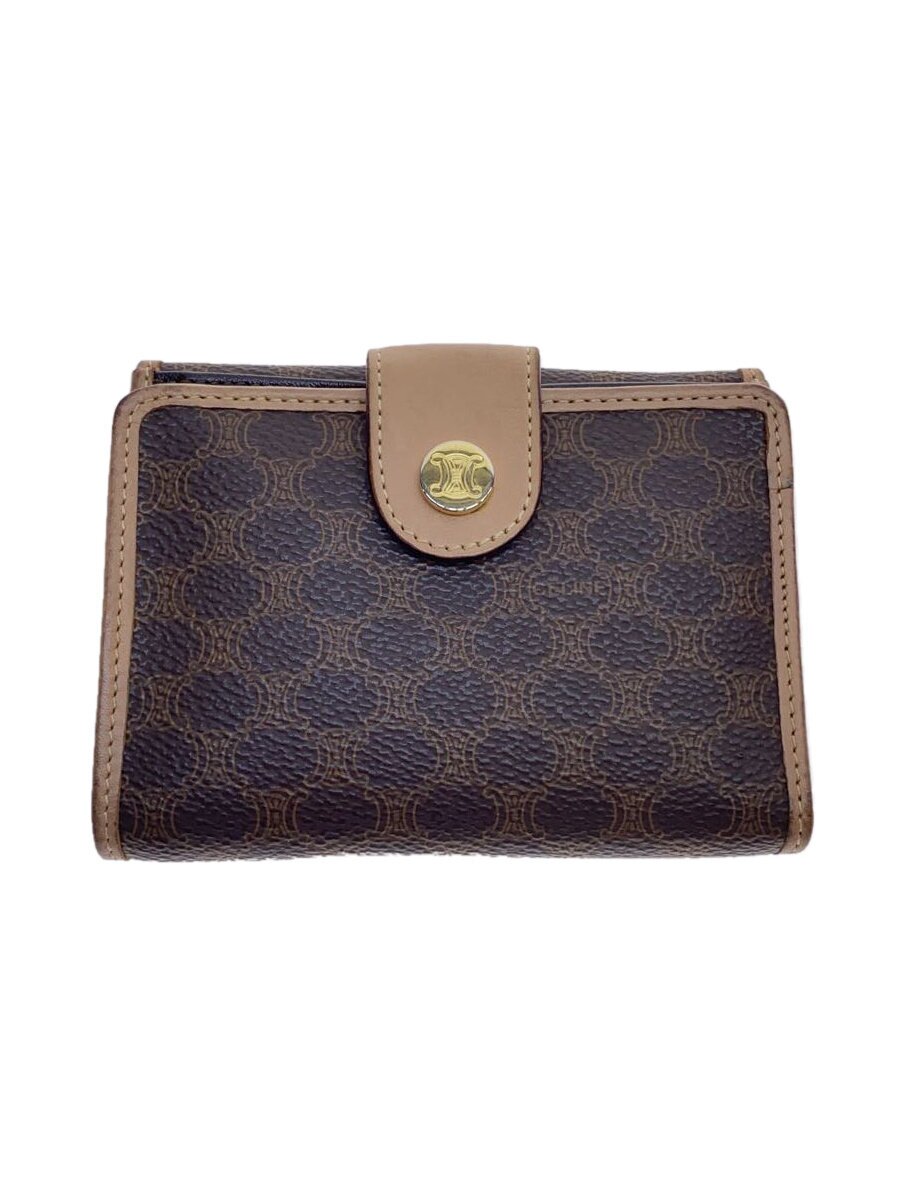 Clothing Accessories (Caps, Ties, Belts) - 【中古】CELINE◆2つ折り財布/PVC/BRW/総柄/レディース//【服飾雑貨他】