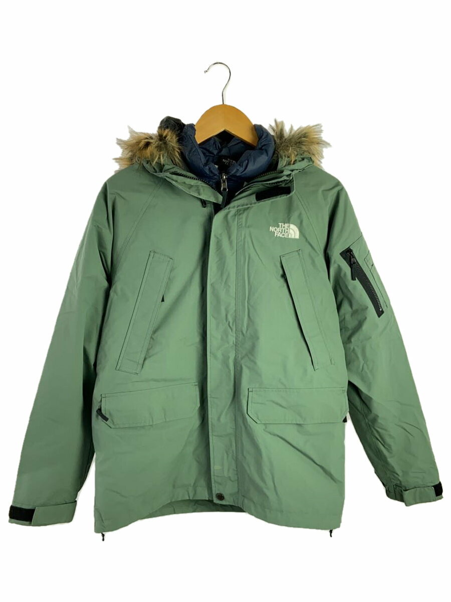 【中古】THE NORTH FACE◆ダウンジャケット/M/ナイロン/グリーン/無地/NP61838/インナーダウンセット【メンズウェア】