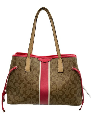【中古】COACH◆トートバッグ/PVC/BRW/総柄/F29064【バッグ】 【中古】COACH◆トートバッグ/PVC/BRW/総柄/F29064【バッグ】