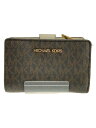 【中古】MICHAEL KORS◆財布/レザー/BRW/総柄/レディース【服飾雑貨他】(4)