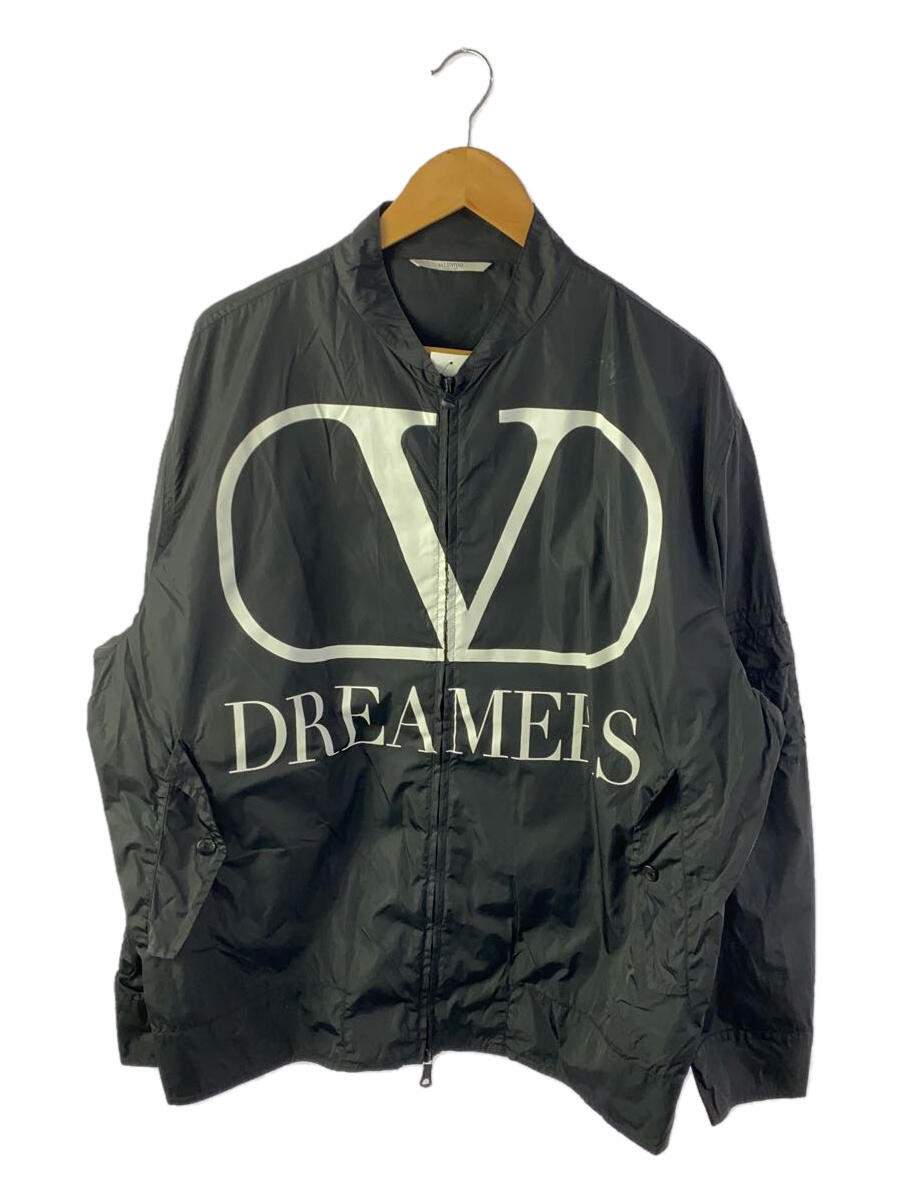 【中古】VALENTINO◆VLogo Dreamers/ナイロンジャケット/52/ナイロン/ブラック【メンズウェア】