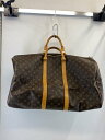 【中古】LOUIS VUITTON◆キーポル50_モノグラム・キャンバス/PVC/BRW【バッグ】