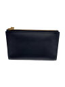 【中古】HERMES◆ジップアンゴーPM/B/2023年/ポーチ/レザー/BLK【バッグ】