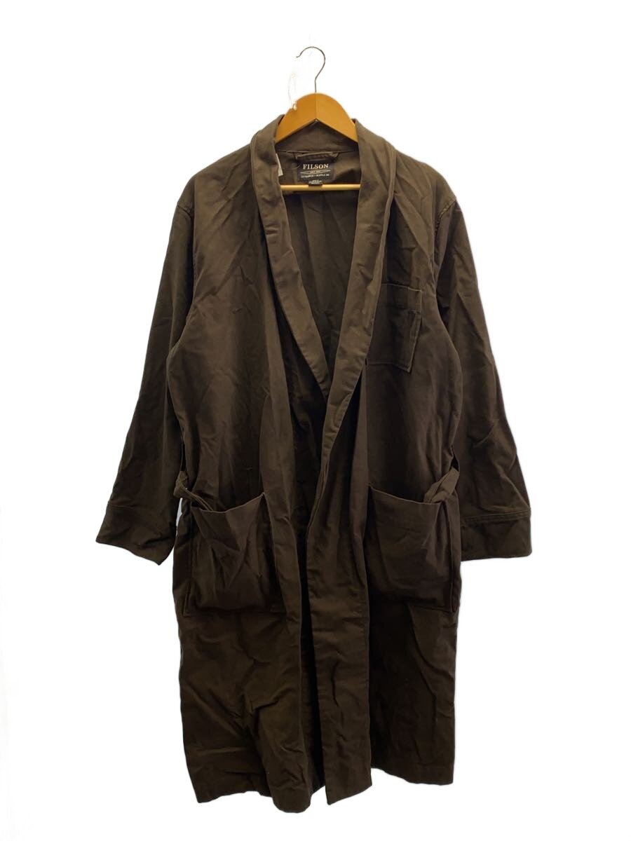 FILSON◆ジャケット/S/コットン/BRW/無地