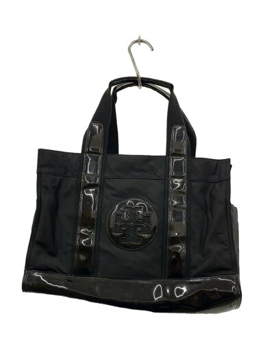 【中古】TORY BURCH◆ハンドバッグ/ナイロン/BLK【バッグ】 【中古】TORY BURCH◆ハンドバッグ/ナイロン/BLK【バッグ】