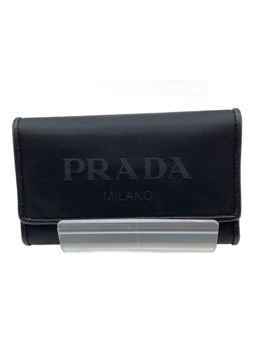 【中古】PRADA◆キーケース/ナイロン/BLK/メンズ【服飾雑貨他】