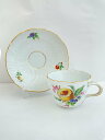 【中古】Meissen◆カップ&ソーサー/2点セット/WHT【キッチン用品】
