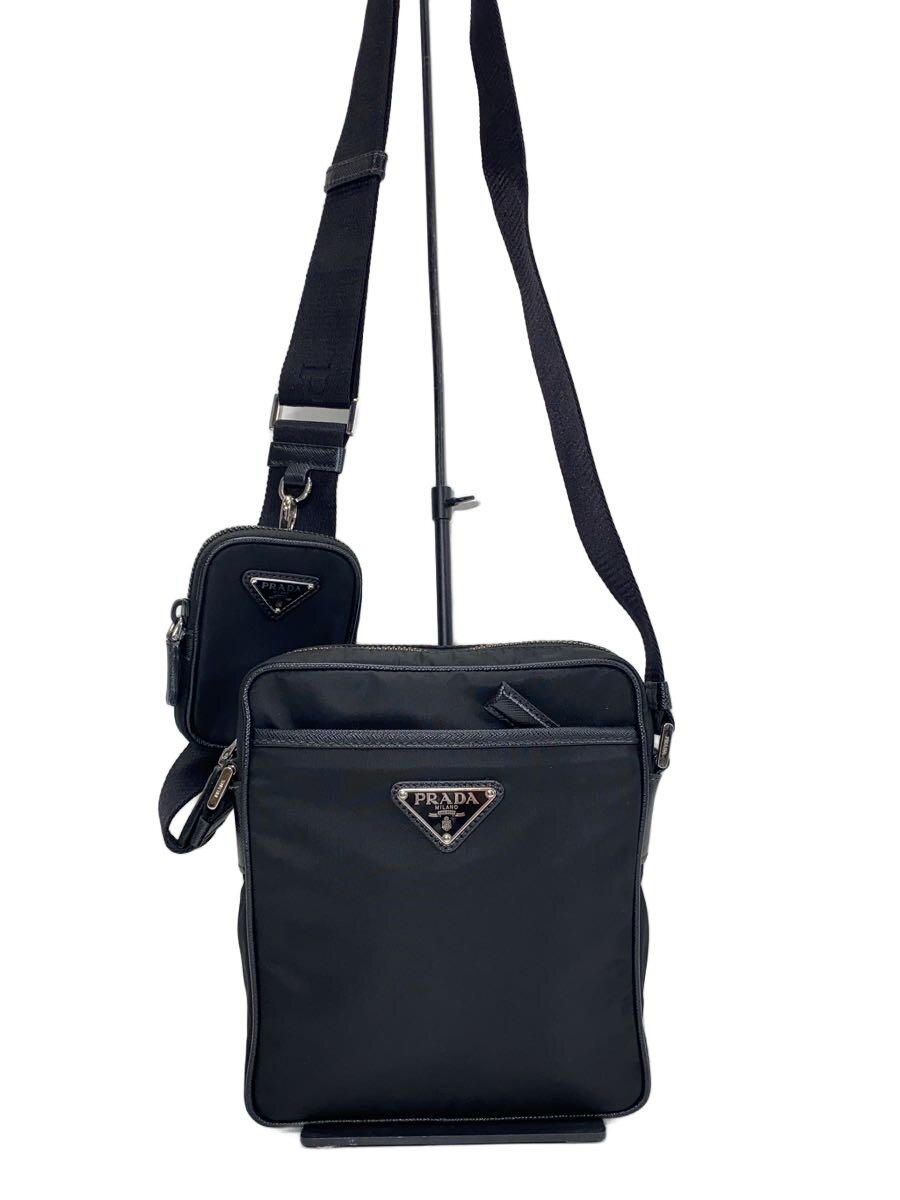 PRADA - 【中古】PRADA◆Re-Nylon/クロスボディバッグ/ショルダーバッグ/--/BLK//【バッグ】