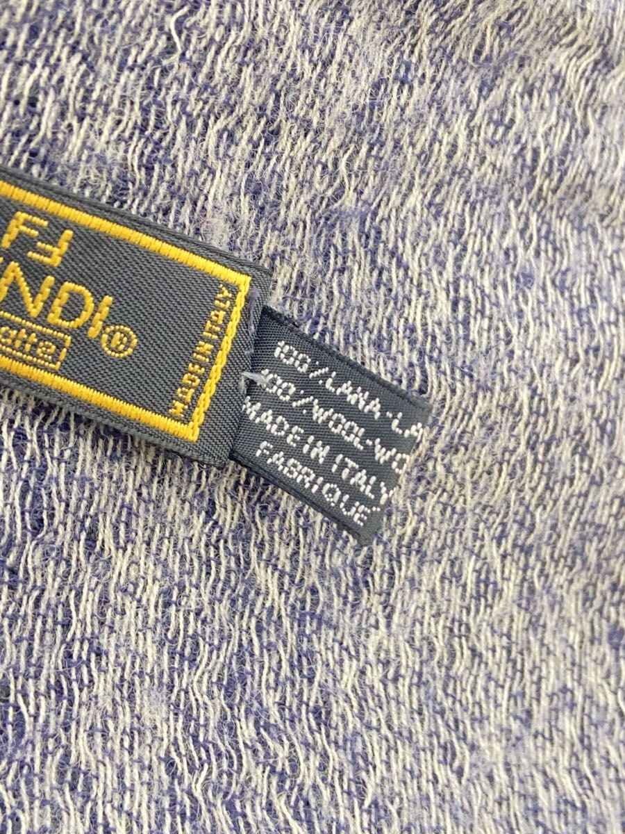 2nd STREET 楽天市場店の【中古】FENDI◆マフラー/ウール/NVY/総柄/メンズ【服飾雑貨他】｜アングル3