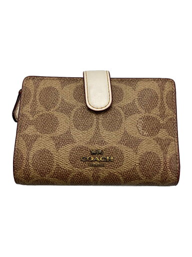 【中古】COACH◆2つ折り財布_シグネチャー/PVC/BRD/レディース【服飾雑貨他】 【中古】COACH◆2つ折り財布_シグネチャー/PVC/BRD/レディース【服飾雑貨他】