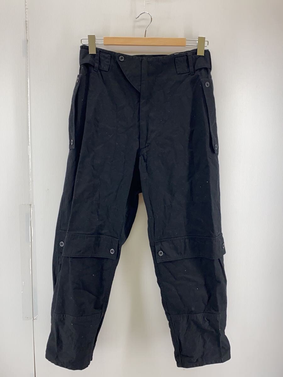 HAMNETT◆ギミックカーゴパンツ/M/コットン/BLK/achive/