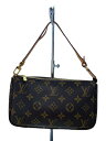 【中古】LOUIS VUITTON◆1)ポシェット・アクセソワール_モノグラム・キャンバス_BRW/PVC/BRW【バッグ】