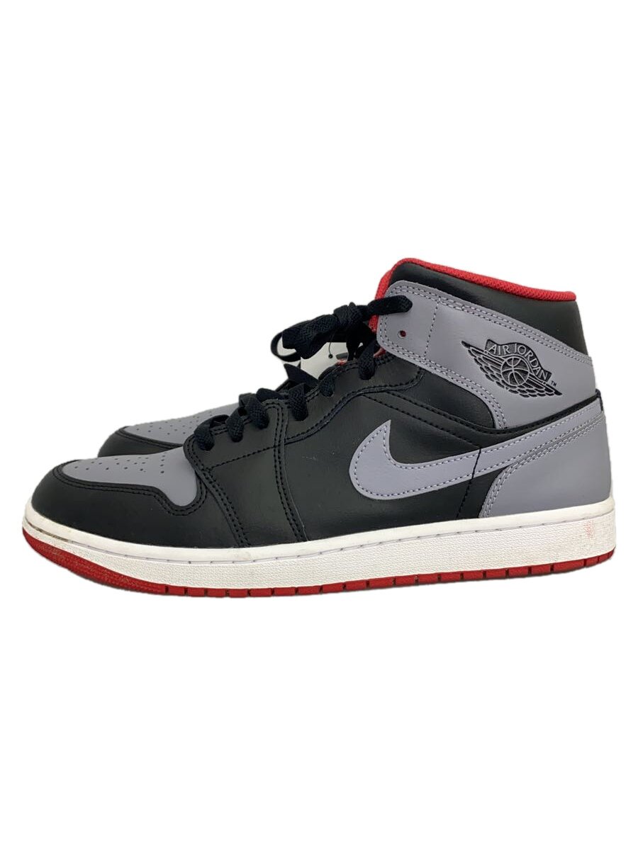 NIKE◆AIR JORDAN 1 MID_エア ジョーダン 1 ミッド/28.5cm/グレー/DQ8426-006//