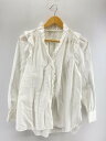 【中古】IENA◆コットンボイルフリルブラウス/36/コットン/WHT/23051900925130【レディースウェア】(4)