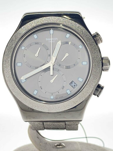 【中古】SWATCH◆クォーツ腕時計/アナログ/ステンレス/BLK/YVM405G【服飾雑貨他】 【中古】SWATCH◆クォーツ腕時計/アナログ/ステンレス/BLK/YVM405G【服飾雑貨他】