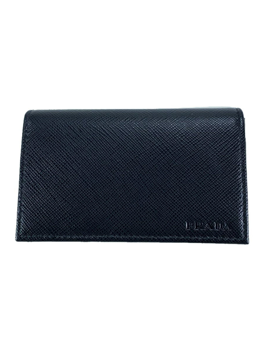 【中古】PRADA◆コインケース/ナイロン/BLK/無地/メンズ