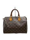 【中古】LOUIS VUITTON◆1)スピーディ30_モノグラム・キャンバス_BRW/PVC/BRW【バッグ】