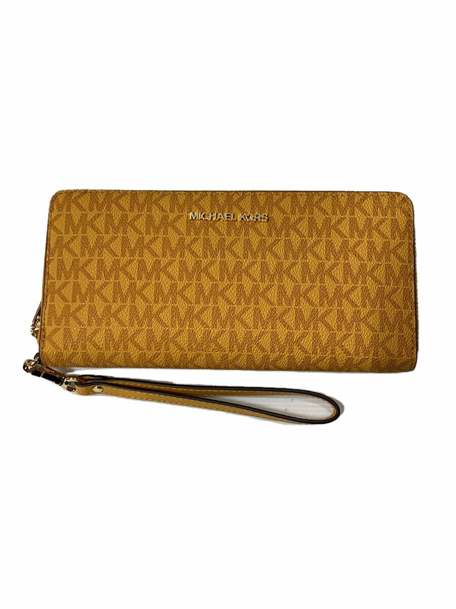 【中古】MICHAEL KORS◆長財布/レザー/ORN/モノグラム/レディース/35R4GTVT3V【服飾雑貨他】