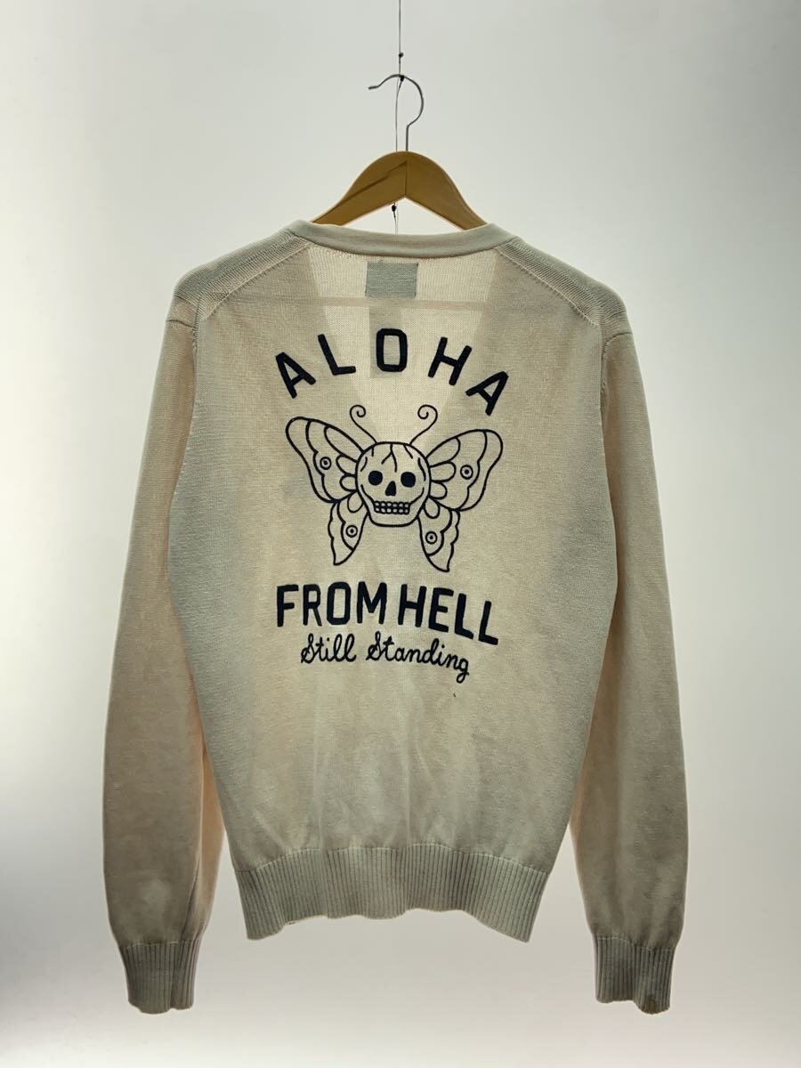 2nd STREET 楽天市場店の【中古】COOTIE◆aloha fromhell/刺繍/カーディガン(薄手)/L/コットン/CRM【メンズウェア】｜アングル2